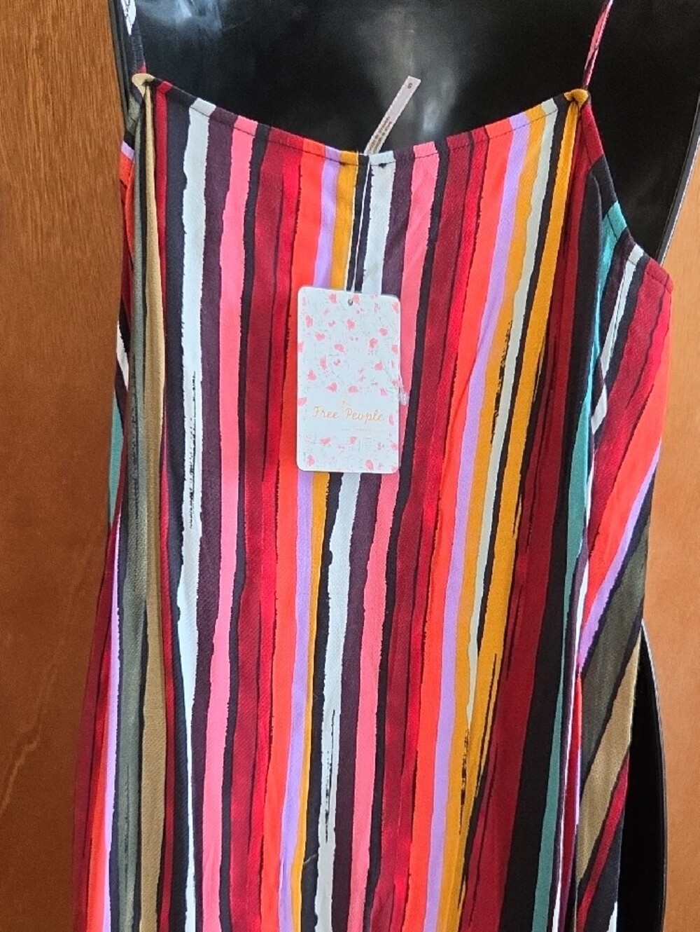 Free People Ruby Striped Multicolor Spaghetti Strap Top - Picture 3 of 11